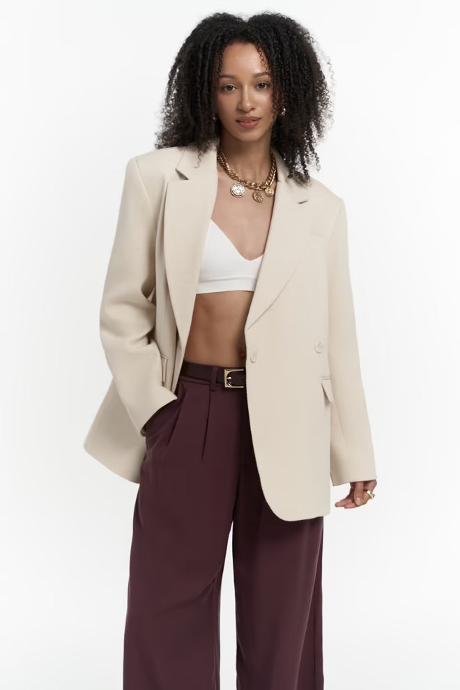 The off-white cotton blazer