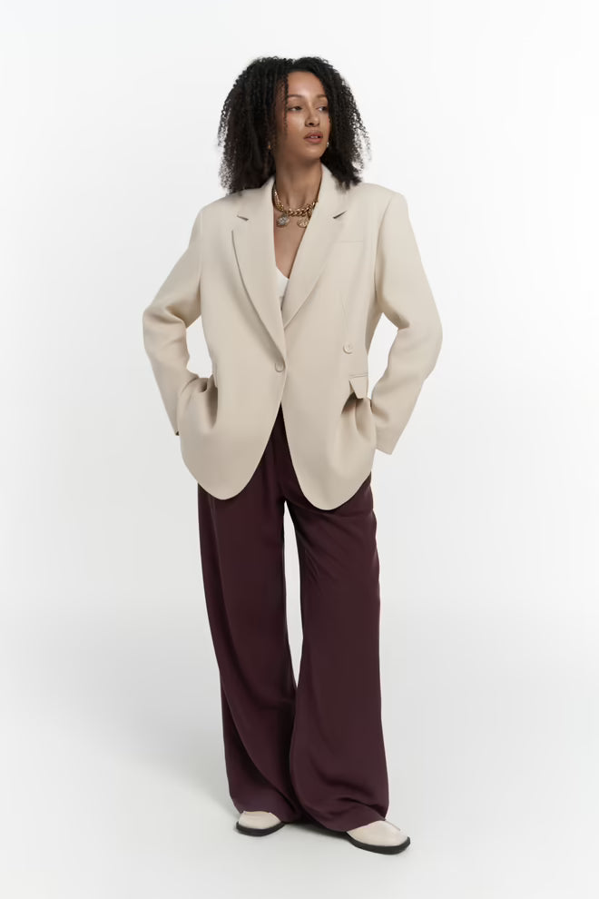 The off-white cotton blazer